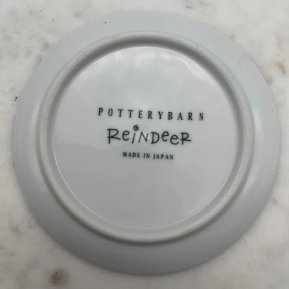 Pottery Barn Reindeer Coaster Dancer 4 Inch Japan‎